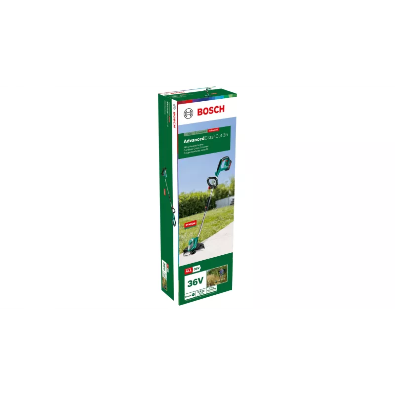 Bosch AdvancedGrassCut 36 30 cm Battery Melns, zaļa