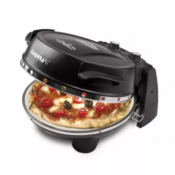 Picu cepējs G3FERRARI Pizzeria Snack Napoletana — galda picu krāsns 1200 W, akmens cepšanas virsma, maks. 400°C, 31 cm pica