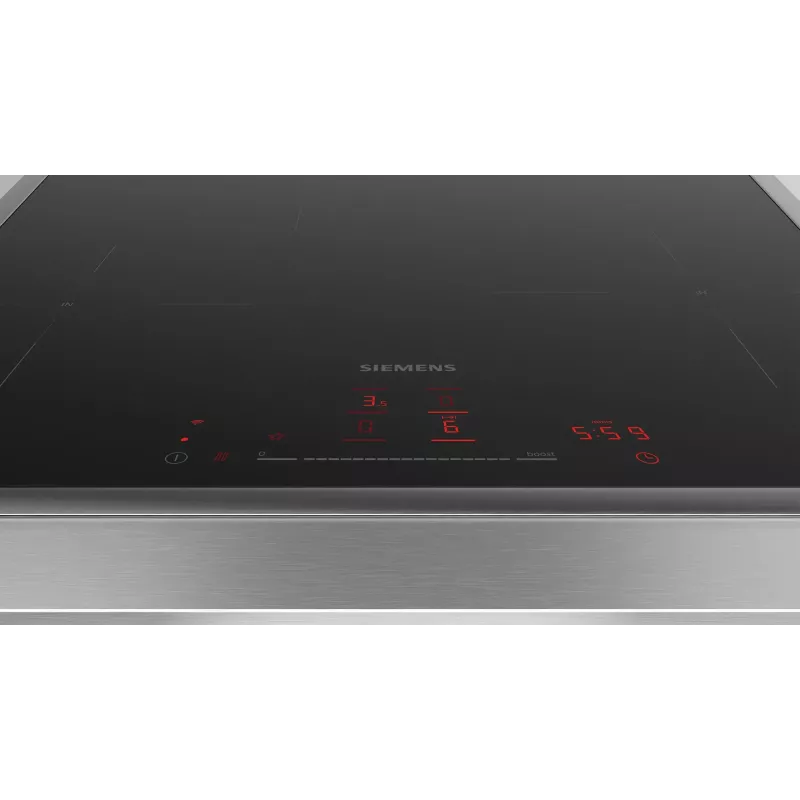 Siemens iQ300 EH645HFB1E plīts virsma Melna Iebūvējama 60 cm Zonas indukcijas plīts virsma 4 zona(s)