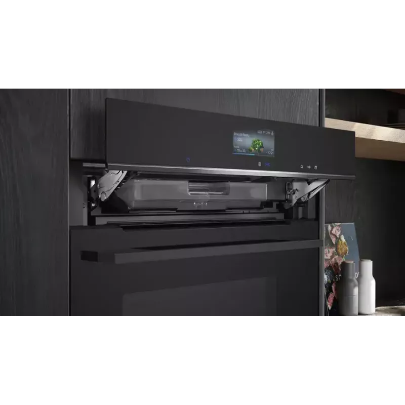 Siemens HS736G3B1 cepeškrāsns 71 L Melna, Nerūsējošais tērauds