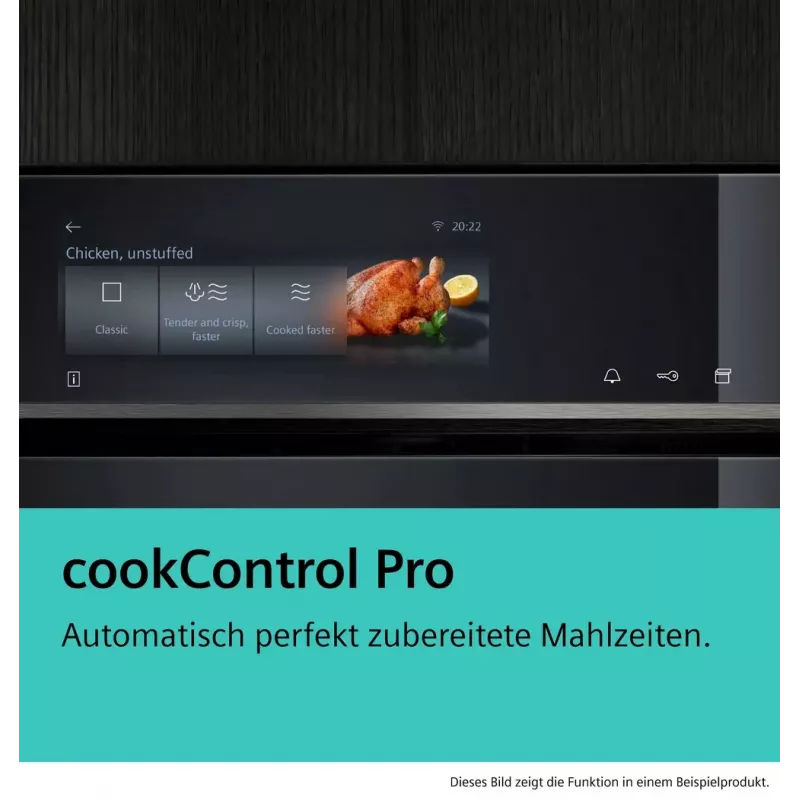 Siemens iQ700 CM776GKB1 cepeškrāsns 45 L 900 W Melna, Nerūsējošais tērauds