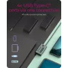 ICY BOX IB-HUB1454-C31 USB 3.2 Gen 1 (3.1 Gen 1) Type-C 10000 Mbit/s zils, pelēks