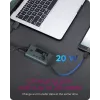 ICY BOX IB-HUB1454-C31 USB 3.2 Gen 1 (3.1 Gen 1) Type-C 10000 Mbit/s zils, pelēks