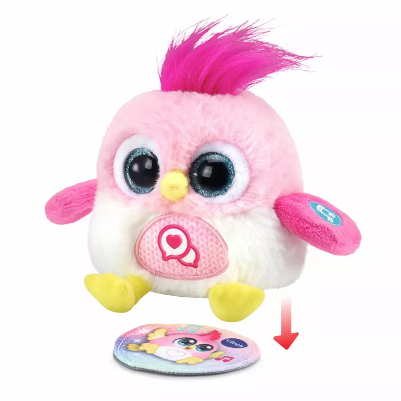 Interaktīva runājoša plīša putniņa VTech Lolibirds Momo — ar baterijām darbināma izglītojoša rotaļlieta