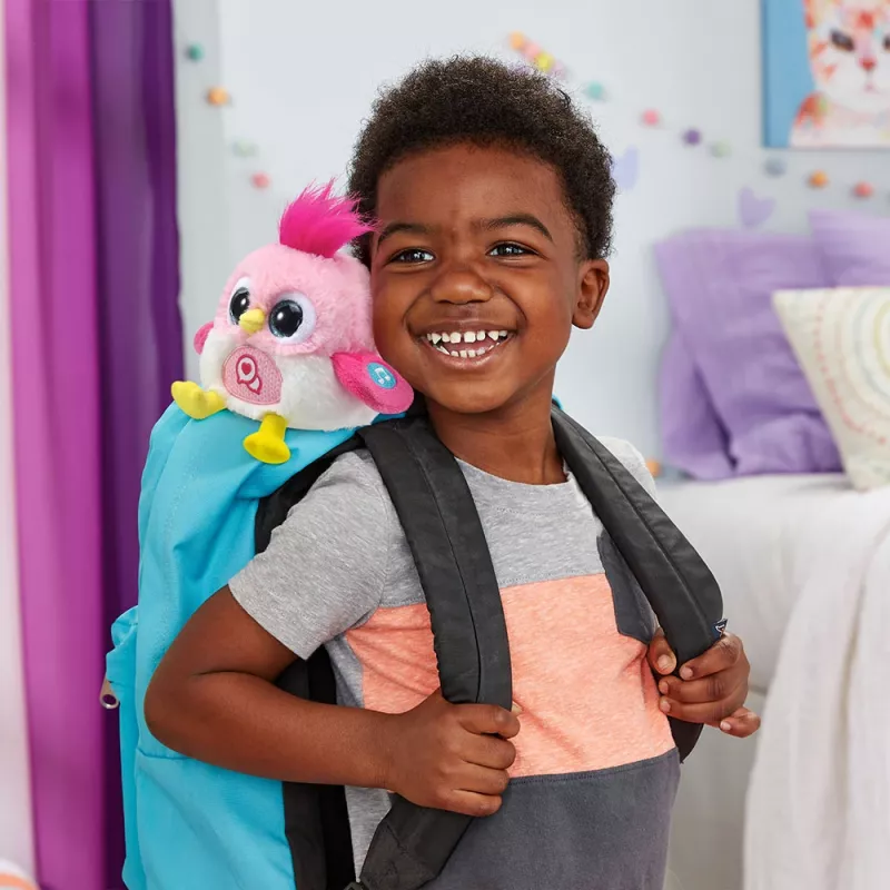 Interaktīva runājoša plīša putniņa VTech Lolibirds Momo — ar baterijām darbināma izglītojoša rotaļlieta