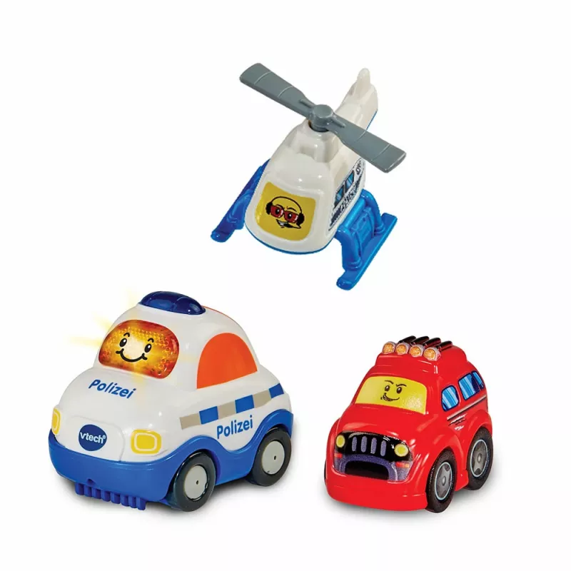 Rotaļu komplekts VTech Tut Tut Baby Flitzer Policijas iecirknis 80-569904 ar interaktīvām funkcijām un transportlīdzekļiem