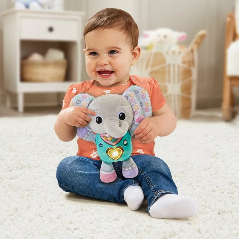 Rotaļlietu figūriņa VTech Melody Elephant 80-566704 — izglītojoša skaņas rotaļlieta ar krāsainu dizainu