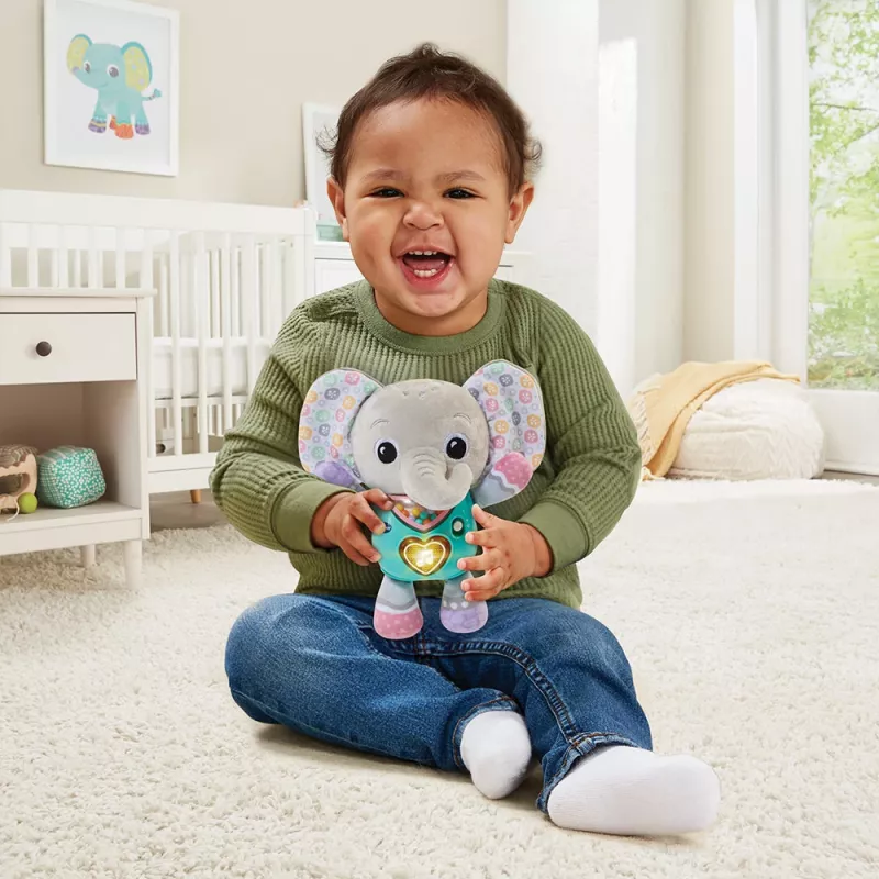 Rotaļlietu figūriņa VTech Melody Elephant 80-566704 — izglītojoša skaņas rotaļlieta ar krāsainu dizainu