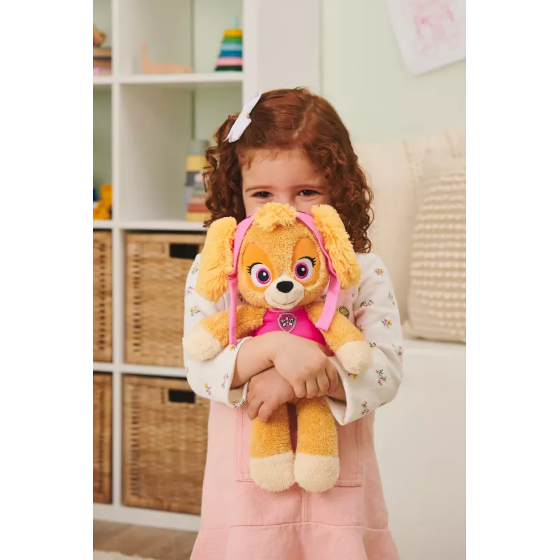 PAW Patrol GUND Official Skye Take Along Buddy plīša rotaļlieta, augstākās kvalitātes pildīts dzīvnieks vecumam no 1 gada, rozā/brūna, 13 collas