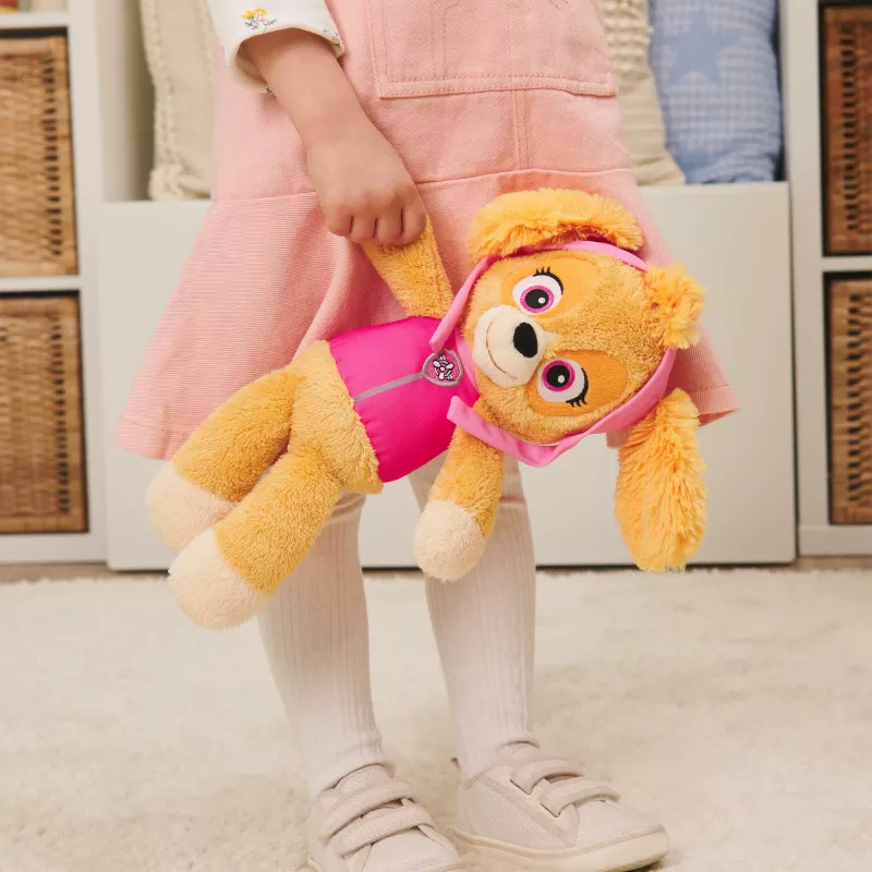 PAW Patrol GUND Official Skye Take Along Buddy plīša rotaļlieta, augstākās kvalitātes pildīts dzīvnieks vecumam no 1 gada, rozā/brūna, 13 collas