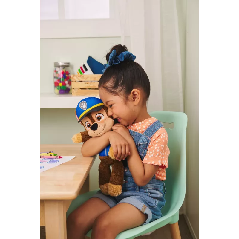 PAW Patrol GUND Oficiālā Čeisa Take Along Buddy plīša rotaļlieta, augstākās kvalitātes izbāzenis vecumiem no 1 gada, zila/brūna, 13”