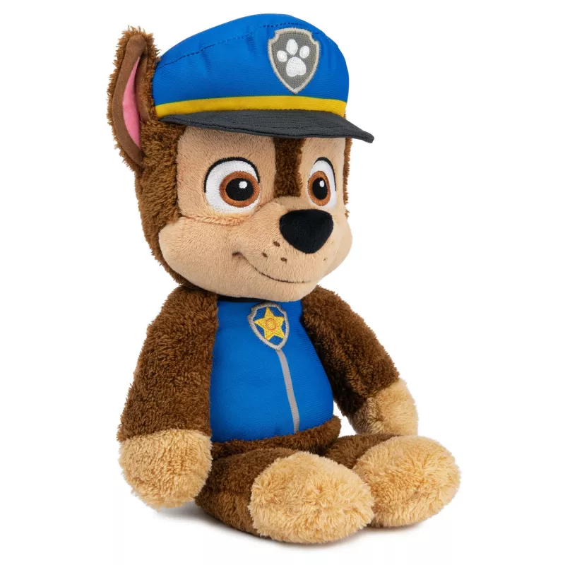 PAW Patrol GUND Oficiālā Čeisa Take Along Buddy plīša rotaļlieta, augstākās kvalitātes izbāzenis vecumiem no 1 gada, zila/brūna, 13”