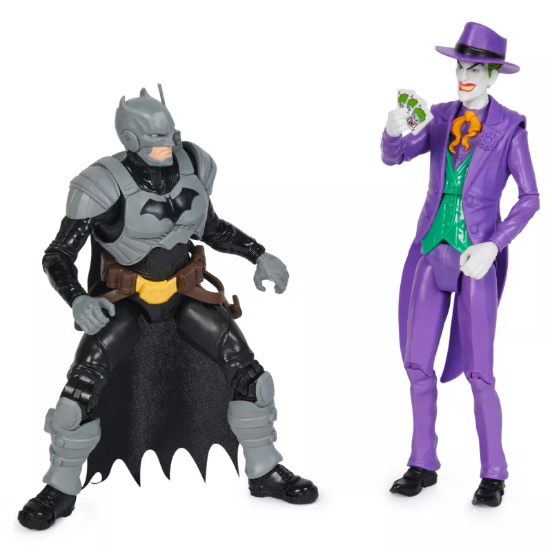 DC Comics, Batman Adventures, Betmens pret Džokeru darbības figūru komplekts, 2 figūras, 12 bruņu aksesuāri, 12 collu supervaroņu bērnu rotaļlieta zēniem un meitenēm