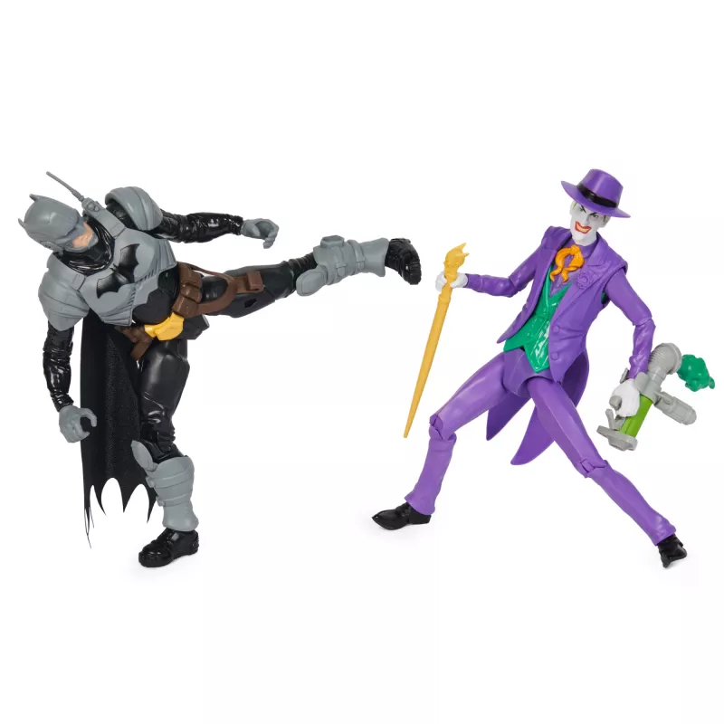 DC Comics, Batman Adventures, Betmens pret Džokeru darbības figūru komplekts, 2 figūras, 12 bruņu aksesuāri, 12 collu supervaroņu bērnu rotaļlieta zēniem un meitenēm