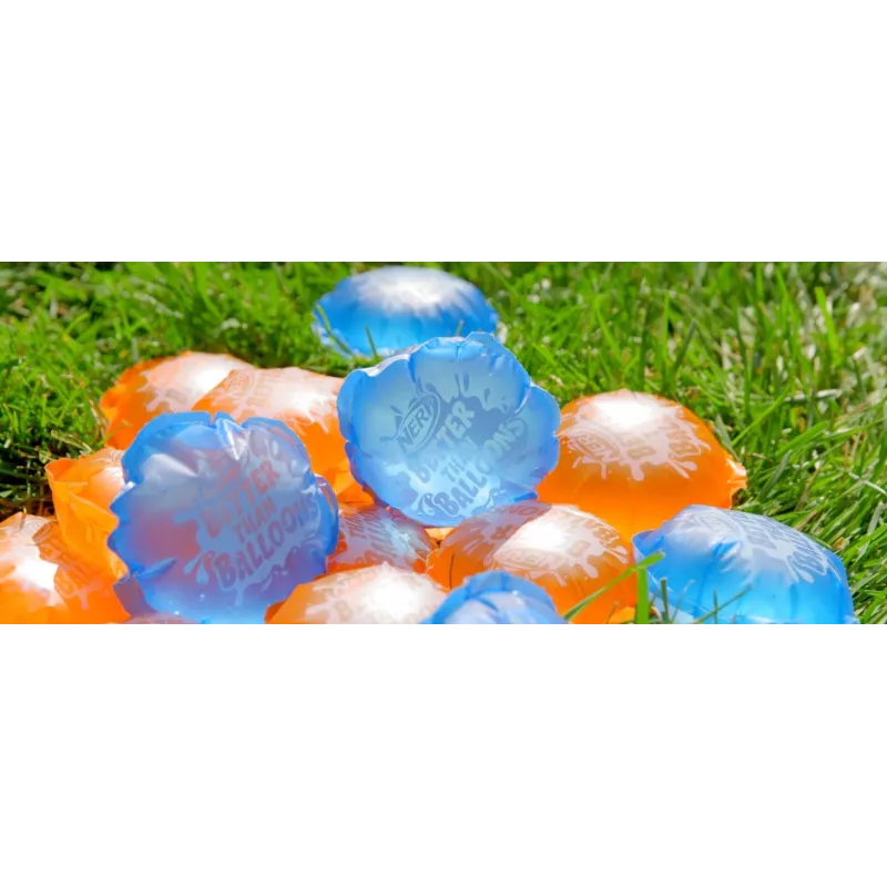 Nerf Super Soaker Better Than Balloons ūdens rotaļlietas, viegla 1 gabala tīrīšana, 108 kapsulas, daudz veidu, kā spēlēt, ūdensprieki pagalmā, dāvanas bērniem, vecums 3+