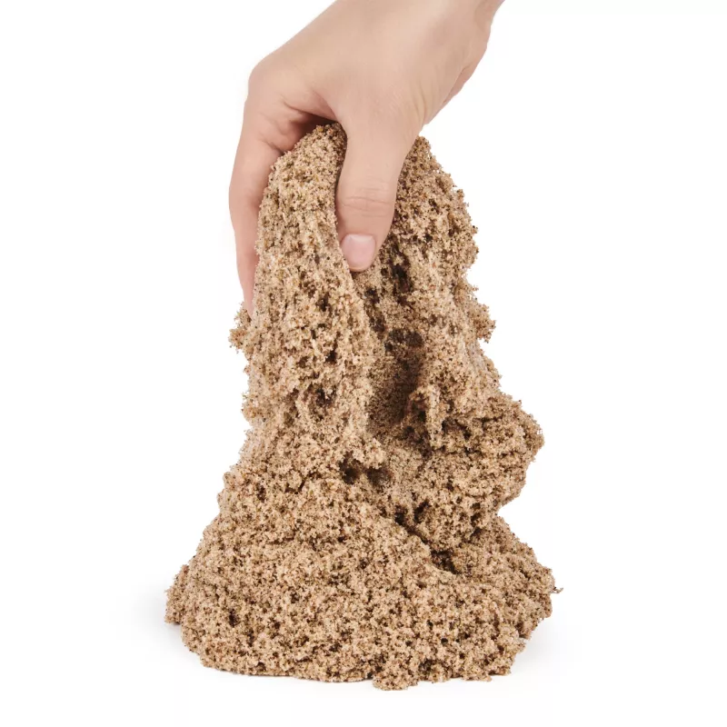 Kinetic Sand, 11 mārciņas (5 kg) dabīgi brūnas krāsas rotaļu smiltis mākslai un amatniecībai, smilšu kastei, Amazon ekskluzīvs (iepakojums var atšķirties), veidojamas sensoriskās rotaļlietas bērniem no 3 gadu vecuma