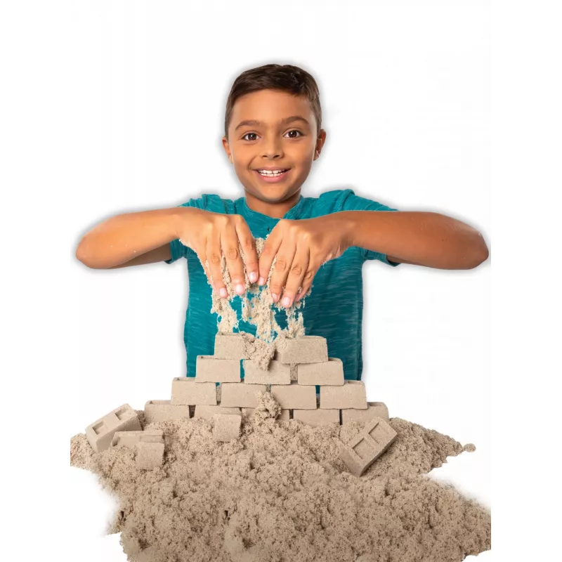 Kinetic Sand Dig N' Demolish rotaļu komplekts ar 1 mārciņu rotaļu smilšu un rotaļu kravas automašīnu, sensorās rotaļlietas bērniem no 5 gadu vecuma