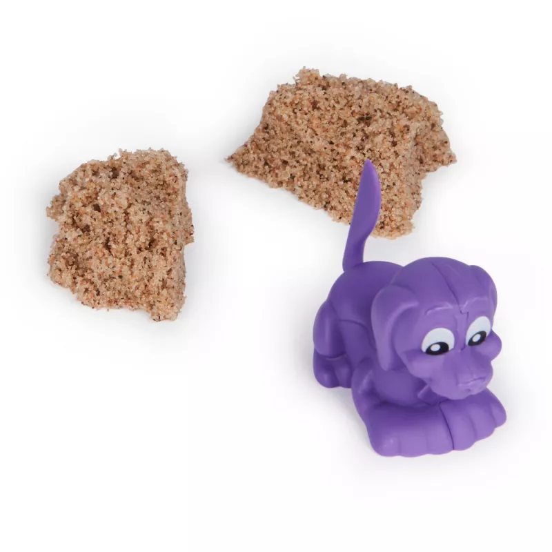 Bērnu kinētisko smilšu komplekts Spinmaster Kinetic Sand Doggie Dig ar veidni, daudzkrāsains, vecumam 5+
