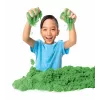 Kinetic Sand, 2 mārciņas zaļas rotaļu smiltis, veidojamas sensorās rotaļlietas bērniem, atkārtoti aizverams maisiņš (iepakojums var atšķirties), no 3 gadu vecuma