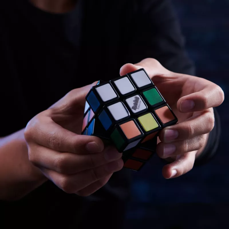 Rubik’s Phantom, 3x3 Cube uzlabota tehnoloģija sarežģīta 3D puzle ceļojumu spēle stresa mazināšanai fidget rotaļlieta aktivitāšu kubs, pieaugušajiem un bērniem no 8 gadu vecuma