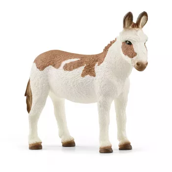 Schleich Amerikas plankumainais ēzelis rotaļlieta brūns balts 13961
