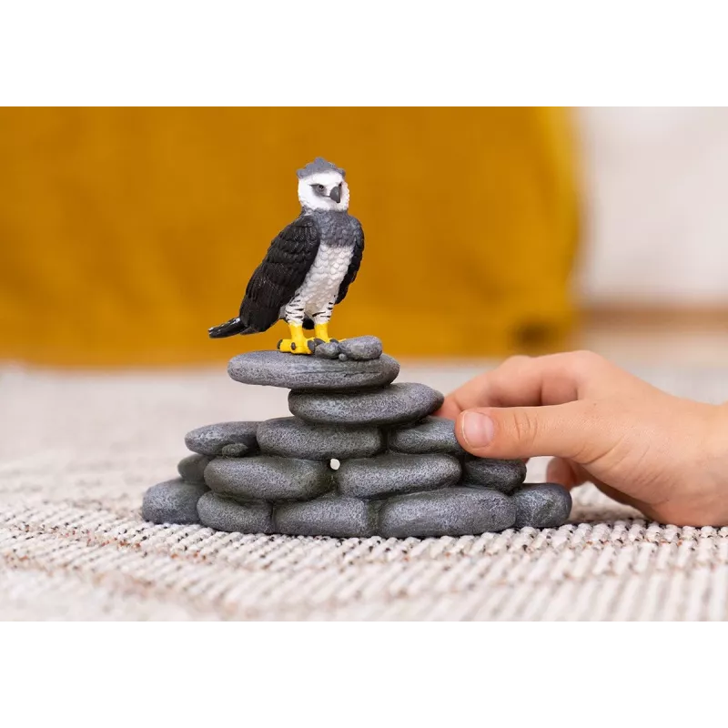 schleich WILD LIFE harpijas ērglis, 3 gadi, Mežs, Savvaļas dzīvnieki / piedzīvojumu rotaļlietas, Melns, Balts, Dzeltens, Plastmasa