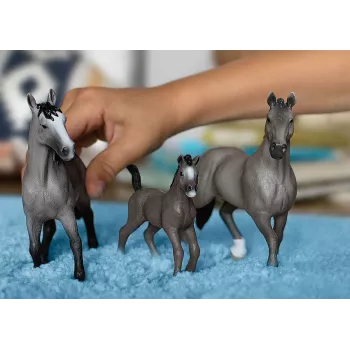 schleich HORSE CLUB Selle Français ērzelis, 5 gadu, Zirgi, Pelēks, Plastmasa