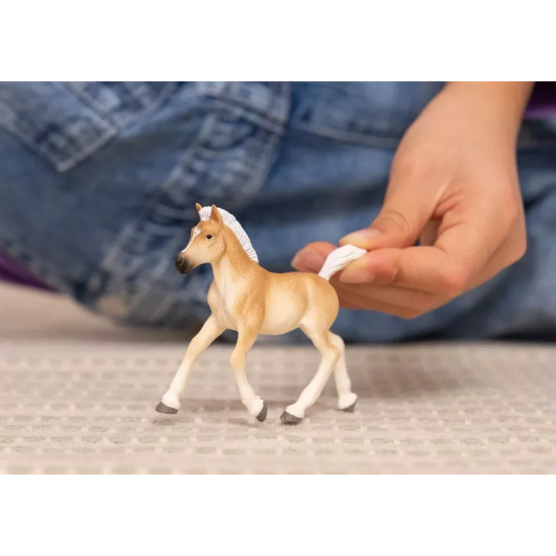 schleich HORSE CLUB Haflinger kumeļš, 5 gadi, Zirgi, Bēšs, Brūns, Plastmasa