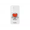 Aizsargājošs TPU vāciņš Samsung Galaxy S24+ — Suit Case White, Red Transparent, 6,7 collām