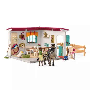 schleich HORSE CLUB Aprūpes telpas paplašinājums, Zirgu stallis, Zirgi, 5 gadu vecumam, Daudzkrāsains, Plastmasa