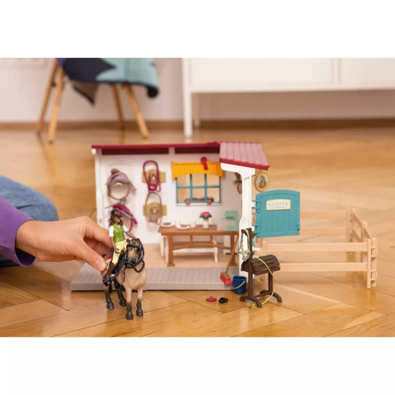 schleich HORSE CLUB Aprūpes telpas paplašinājums, Zirgu stallis, Zirgi, 5 gadu vecumam, Daudzkrāsains, Plastmasa