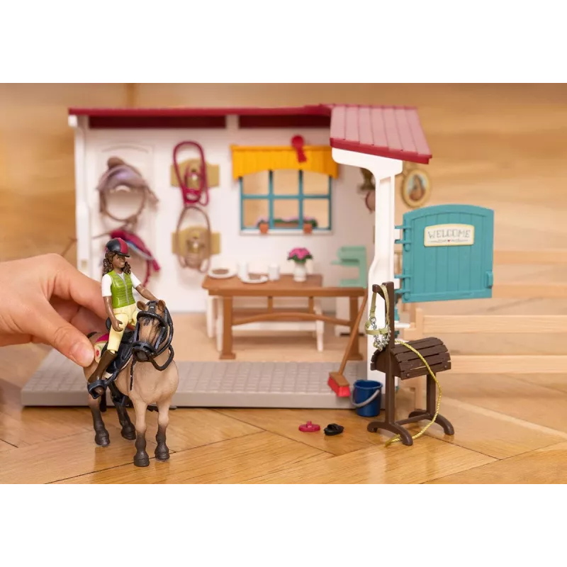 schleich HORSE CLUB Aprūpes telpas paplašinājums, Zirgu stallis, Zirgi, 5 gadu vecumam, Daudzkrāsains, Plastmasa