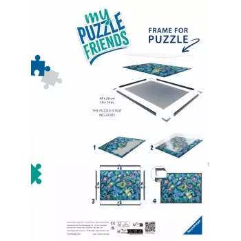 Puzles rāmis Ravensburger 17901 – melns, puzlēm, ieteicamais vecums 12+