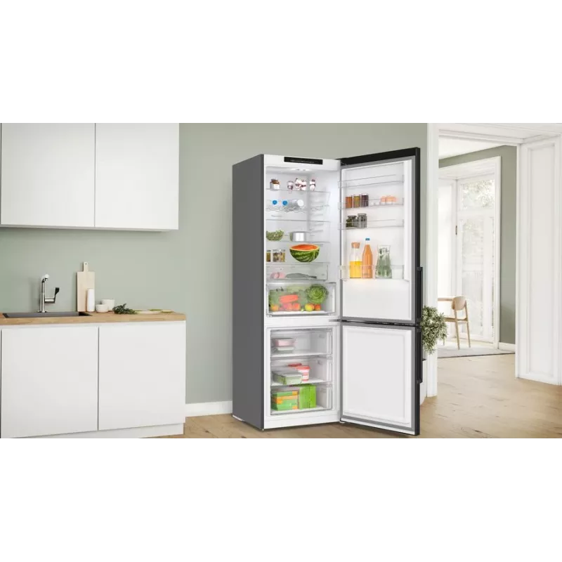 Bosch Serie 4 KGN49VXCT ledusskapis ar saldētavu Brīvi stāvošs 440 L Nerūsējošais tērauds