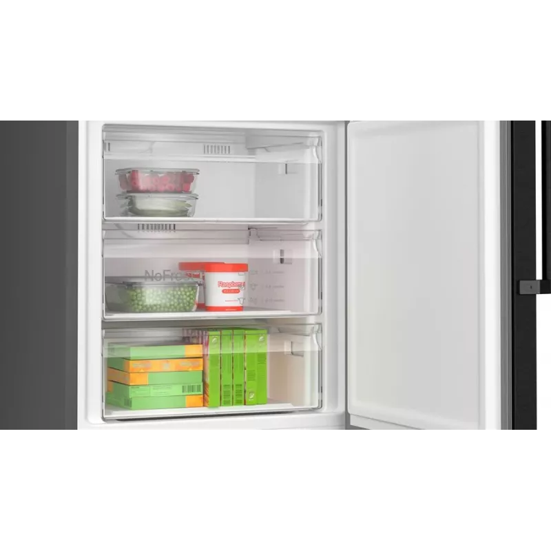 Bosch Serie 4 KGN49VXCT ledusskapis ar saldētavu Brīvi stāvošs 440 L Nerūsējošais tērauds