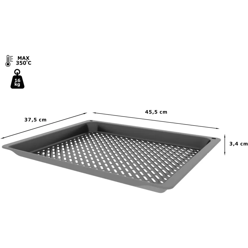 Neff Z1655CA0 cepeškrāsns daļa/piederums Grila paplāte Pelēka