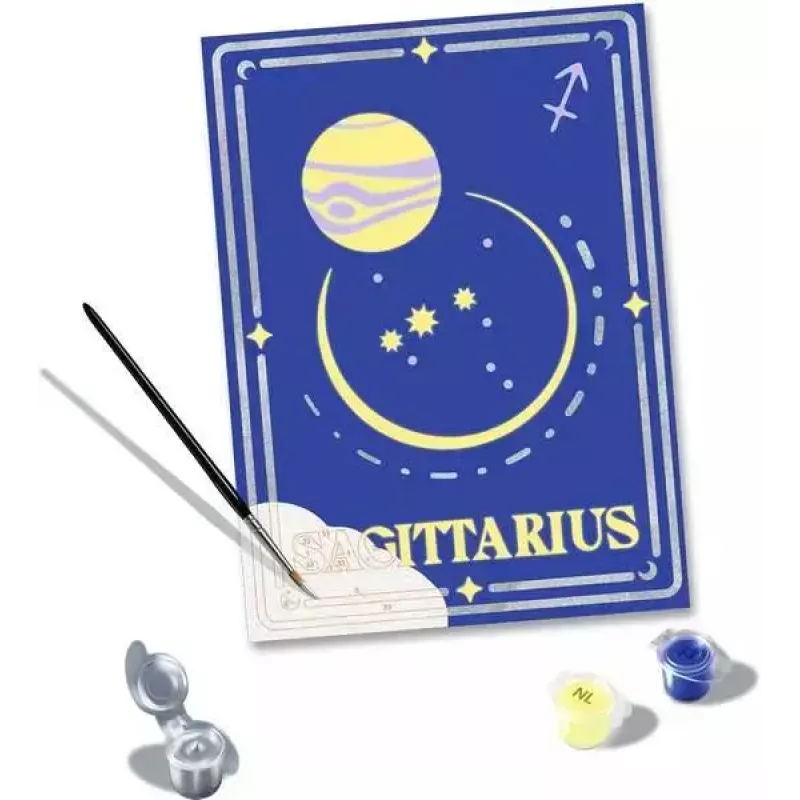 Krāsošanas komplekts pēc numuriem Ravensburger CreArt – Strēlnieka zodiaka zīme, modelis 23741