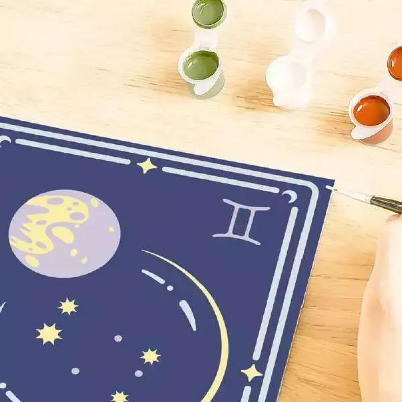 Krāsošanas pēc numuriem komplekts Ravensburger CreArt Gemini zvaigznāja zīme — gleznošanas komplekts no Ravensburger (modelis 23742)
