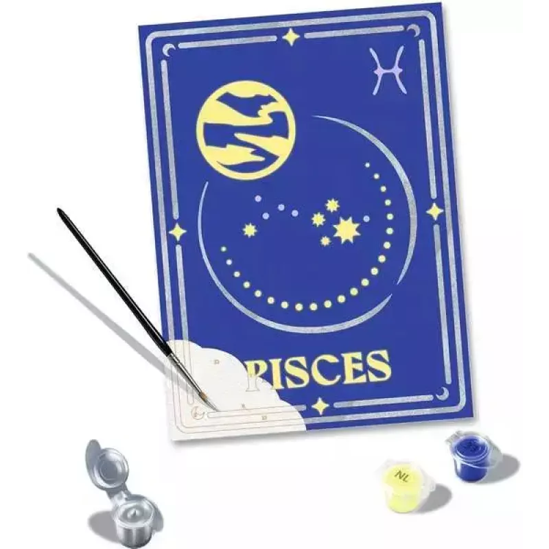 Ravensburger krāsošanas komplekts CreArt — Zodiaka zīme Zivis (23735)