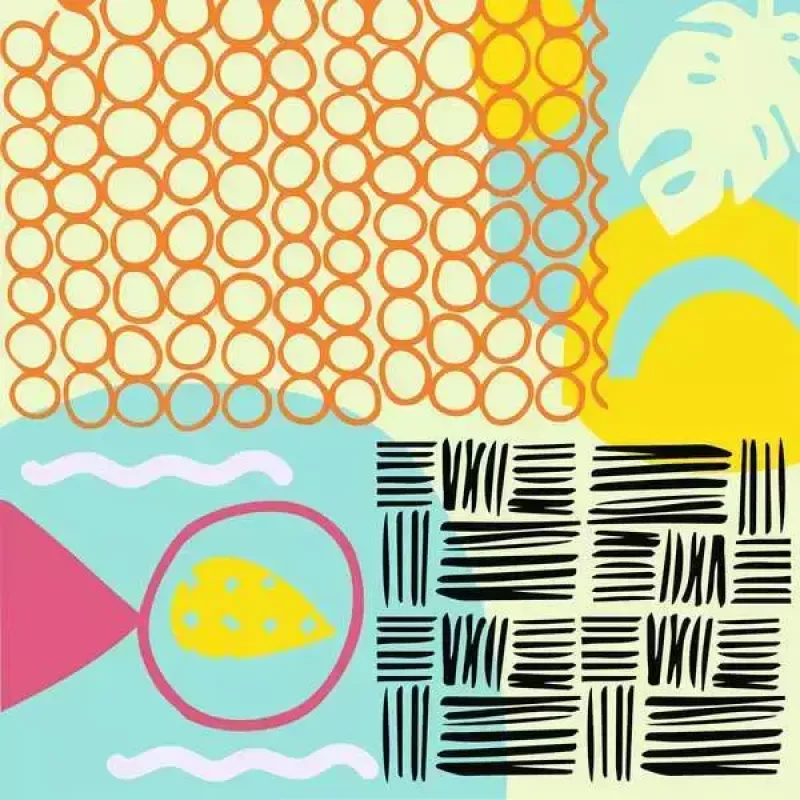 Krāsu komplekts Ravensburger CreArt Funky Shapes – krāsošanas komplekts radošiem mākslas projektiem