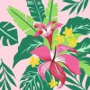 Ravensburger CreArt Tropical Plants krāsošanas komplekts, modelis 23728 — krāsošana pēc numuriem