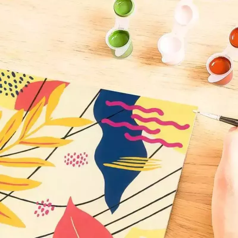 Krāsošanas komplekts Ravensburger CreArt Playful Plants — radošs gleznošanas komplekts, modelis 23638