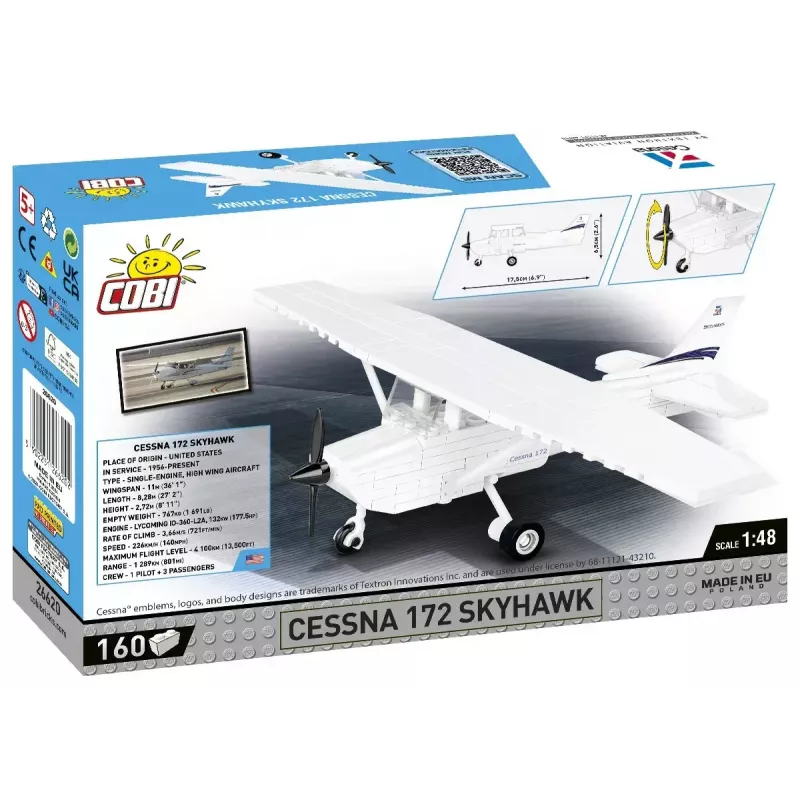 Cobi Cessna 172 Skyhawk, balta – konstruktors
