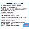 Cobi Cessna 172 Skyhawk, balta – konstruktors