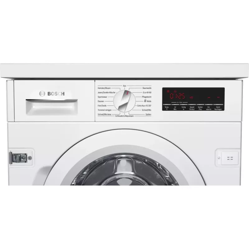 Bosch Serie 8 WIW28443 veļas mašīna ar priekšējo ielādi 8 kg 1400 RPM Balta