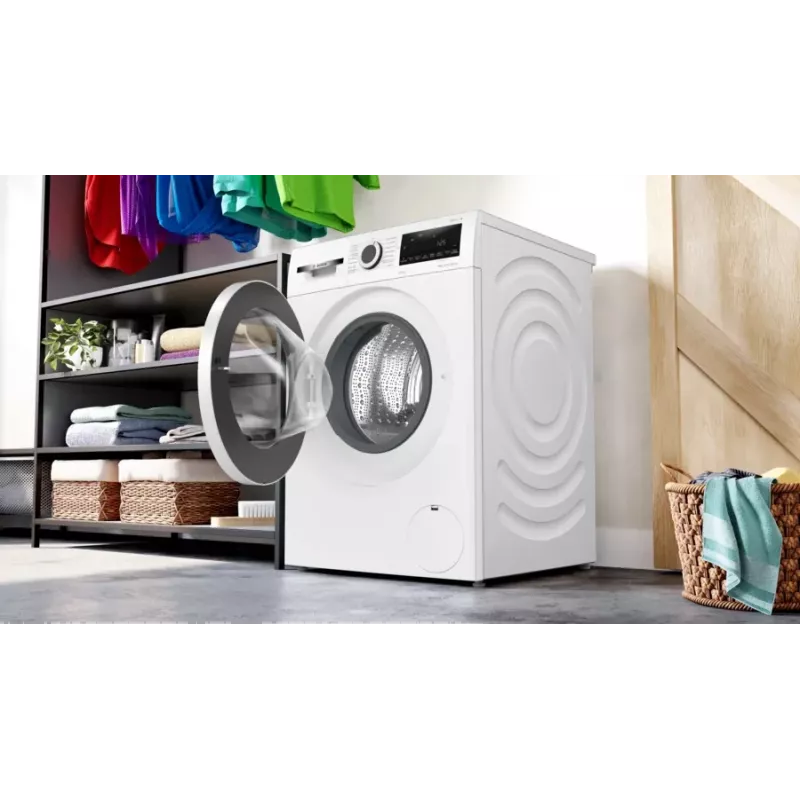 Bosch Serie 4 WNA13441 veļas mazgājamā mašīna ar žāvētāju Brīvstāvoša Priekšpusē ielādējama Balta