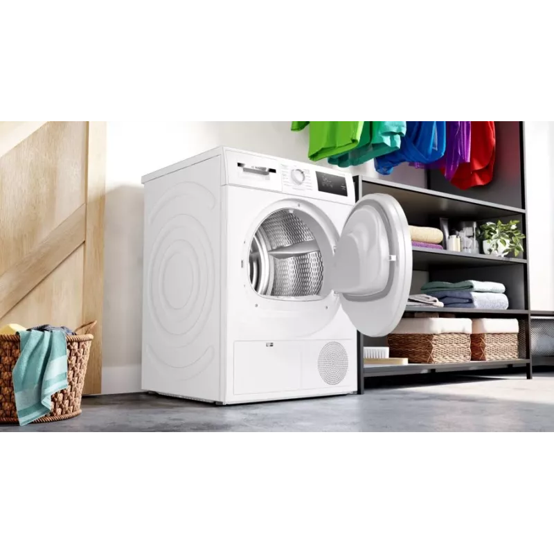 Bosch Serie 4 WTH83003 veļas žāvētājs Brīvstāvošs Ielādēšana no priekšas 7 kg Balts