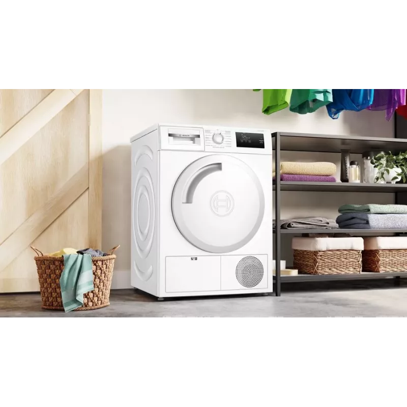 Bosch Serie 4 WTH83003 veļas žāvētājs Brīvstāvošs Ielādēšana no priekšas 7 kg Balts