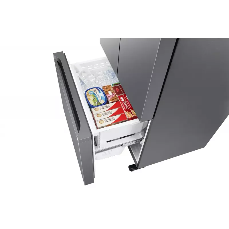 Blakus novietojams ledusskapis Samsung RF50C530ES9 Brīvstāvošs French door Nerūsējošais tērauds 495 L, Ledusskapis 330 L / Saldētava 165 L