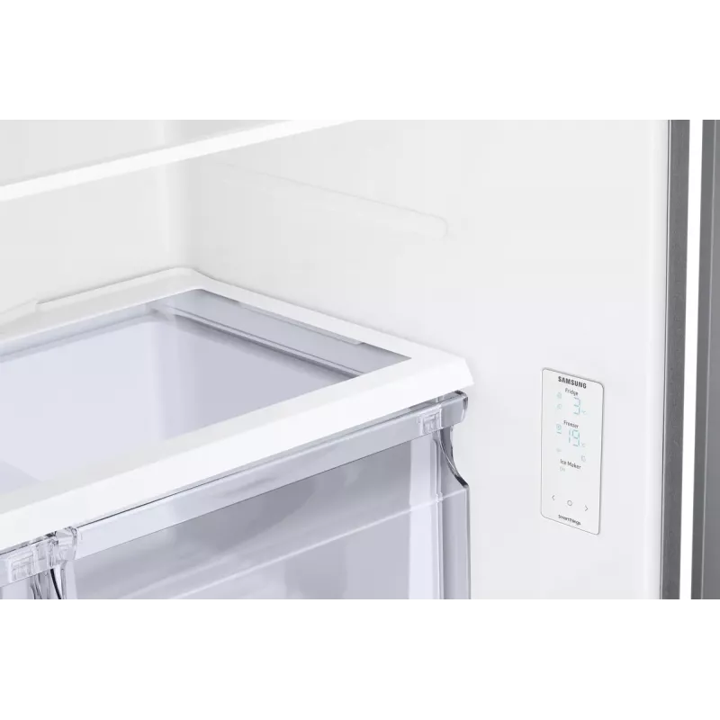 Blakus novietojams ledusskapis Samsung RF50C530ES9 Brīvstāvošs French door Nerūsējošais tērauds 495 L, Ledusskapis 330 L / Saldētava 165 L